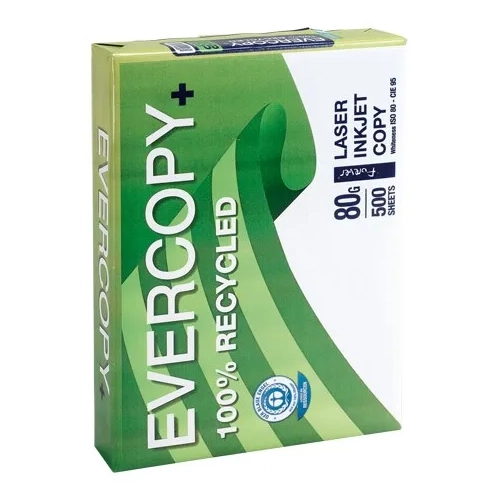 Papel 500 h A4 80 gramos reciclado Clairfontaine