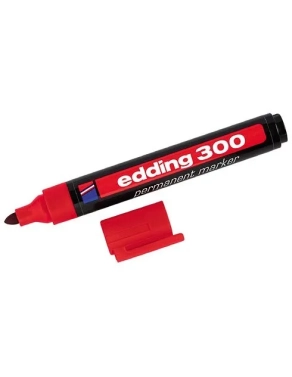 Marcador Edding 300 punta ojiva rojo