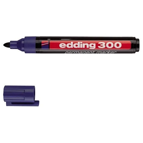 Marcador Edding 300 punta ojiva azul