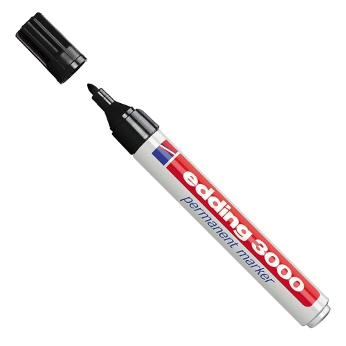 Rotulador permanente Edding 3000 negro