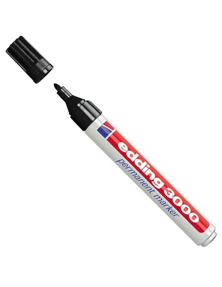 Rotulador permanente Edding 3000 negro