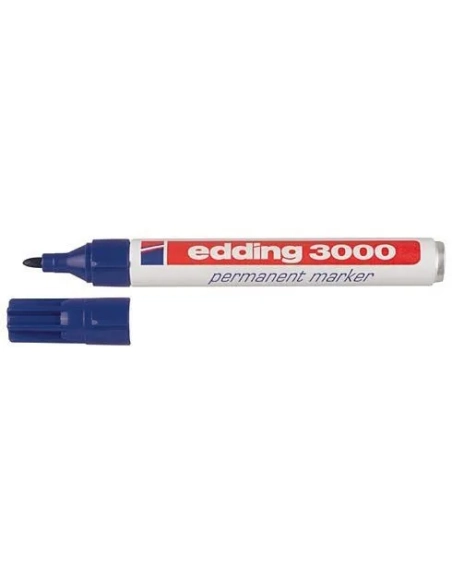 Rotulador permanente Edding 3000 azul