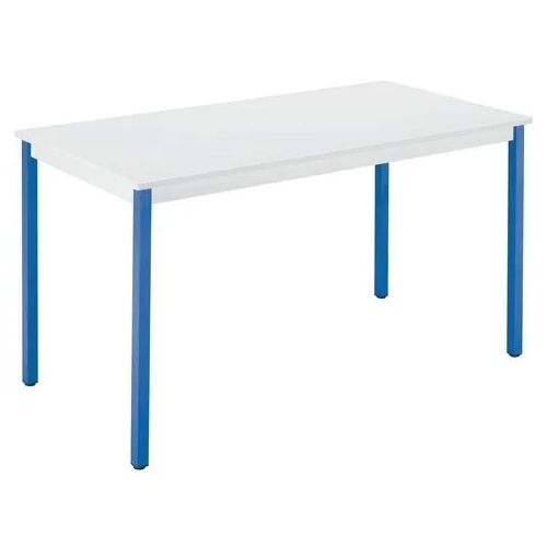 Mesa eco 140x70 gris cl patas azul