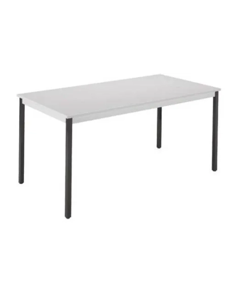 Mesa Eco 160 x 80 Gris patas negras