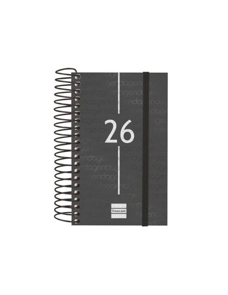 Agenda epiral year E3 negra 79x127 dia pagina