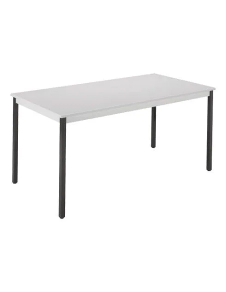 Mesa eco 180x80 gris patas antracita