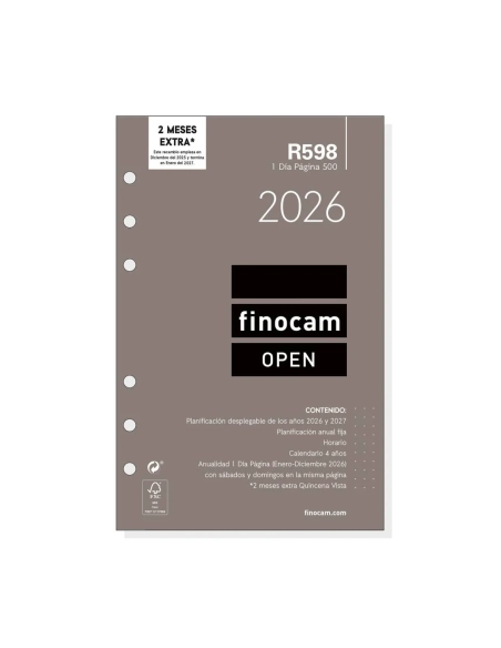 Recambio anual Finocam dia pagina 500 castellano R598