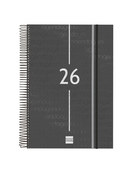 Agenda Finocam Year negra 215x155 dia pagina