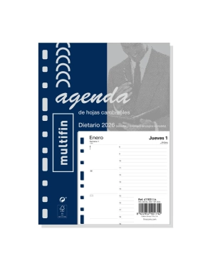Recambio agenda multifin anual 3002 dia pagina