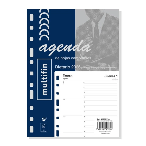 Recambio agenda multifin anual 3002 dia pagina