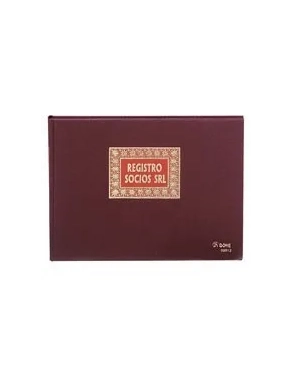 Registro socios srl folio apaisado