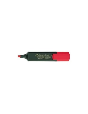 Marcador fluorescente Faber castell rojo