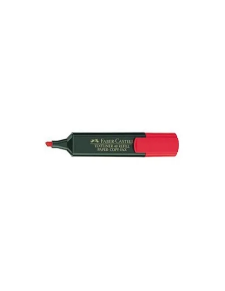 Marcador fluorescente Faber castell rojo