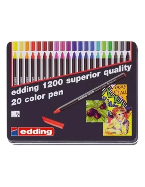 Caja 20 rotuladores Edding 1200