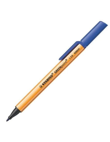 Rotulador Stabilo greenpoint azul