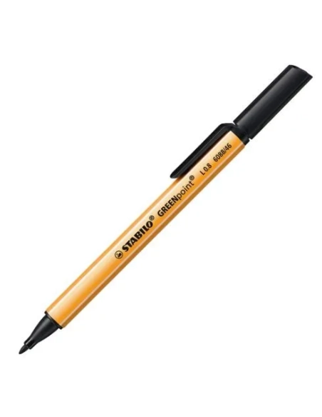 Rotulador Stabilo greenpoint negro