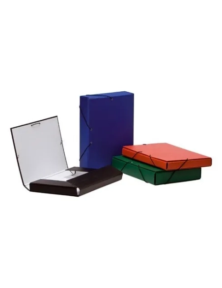 Carpeta proyectos folio 3 cm carton forrado azul