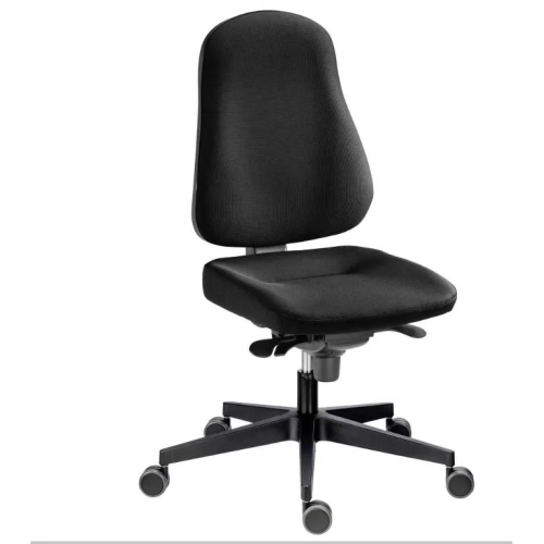 Silla oficina June sincro ignifuga negra