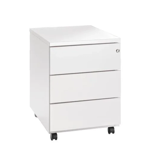 Cajonera metalica con ruedas JMB 3 cajones blanco