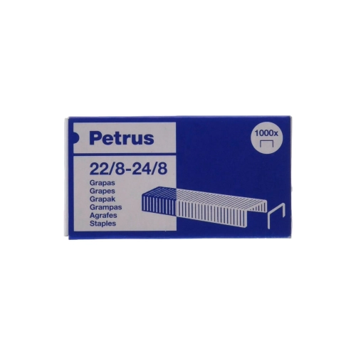 Caja 1000 grapas Petrus 22/8, 24/8