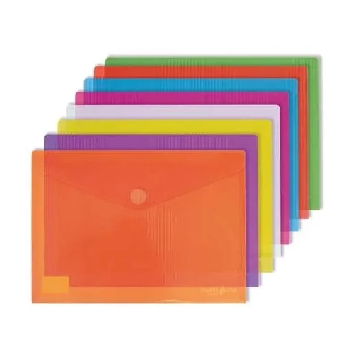 Pack 5 sobres polipropileno A3 cristal velcro