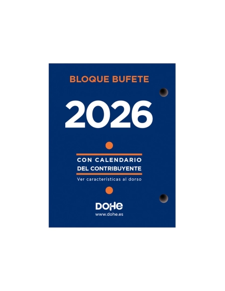 Taco calendario mesa Bloc bufete anual Dohe