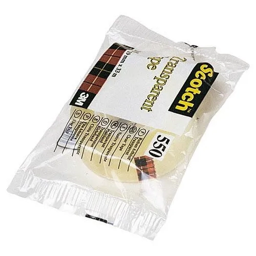 Cinta adhesiva Scotch 550 transparente 19mmx33 metros