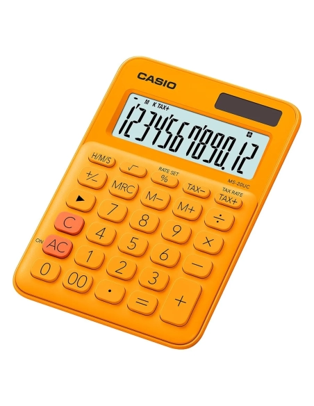 Calculadora CASIO MS-20UC naranja