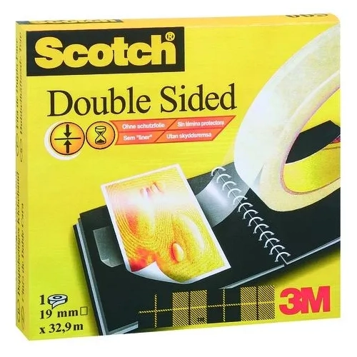 Cinta doble cara scotch  transparente