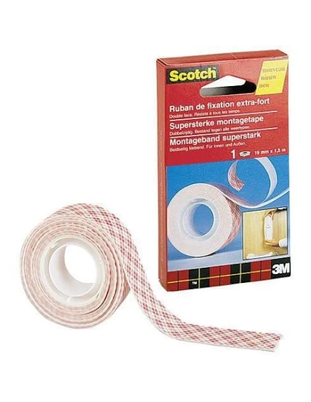 Cinta adhesiva doble cara extrafuerte