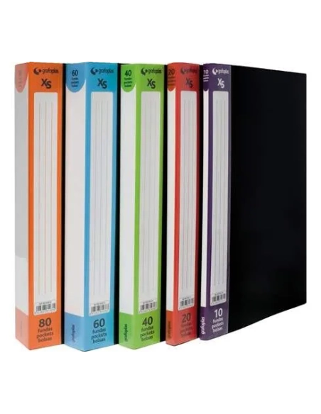 Carpeta 60 fundas A4 PP XS Grafoplas