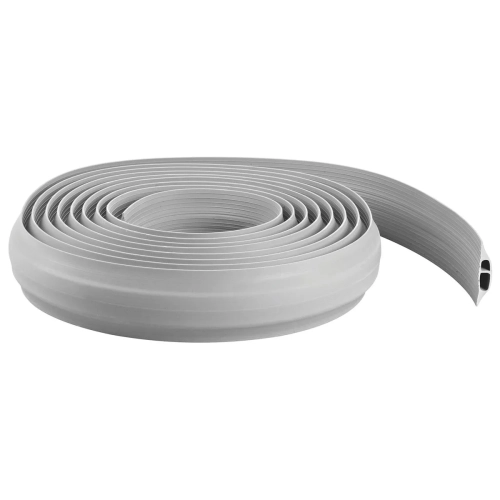 Regleta protegecables caucho  doble paso 9 m Gris