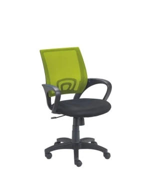 Silla con brazos respaldo malla Spring verde