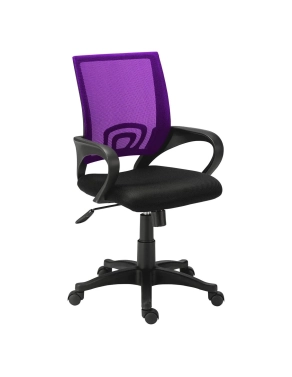 Silla con brazos respaldo malla Spring violeta