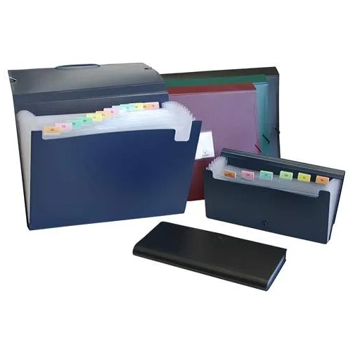 Acordeon fuelle polipropileno recibos azul