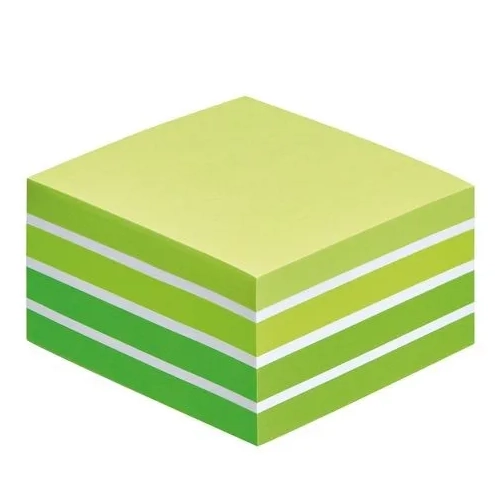 Cubo notas post-it 450 h verde acuarela
