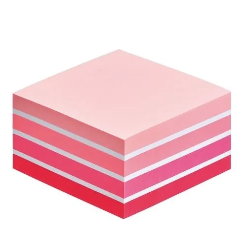 Cubo notas post-it 450 h rosa acuarela