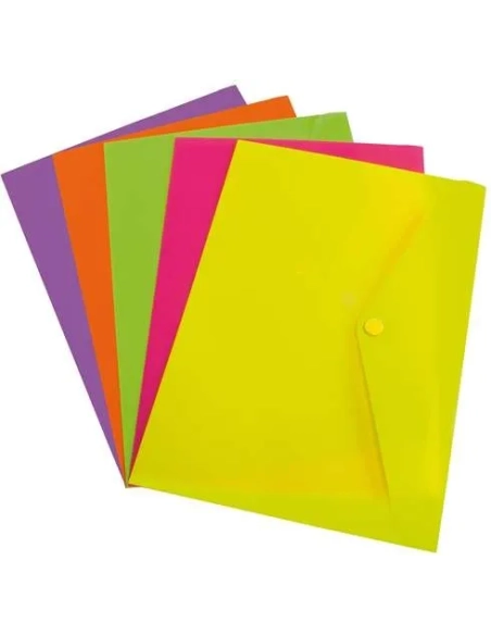 Pack 12 sobres polipropileno fluor folio violeta