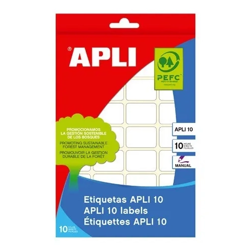 Bolsa 1200 Apli etiquetas autoadhesivas 8x12