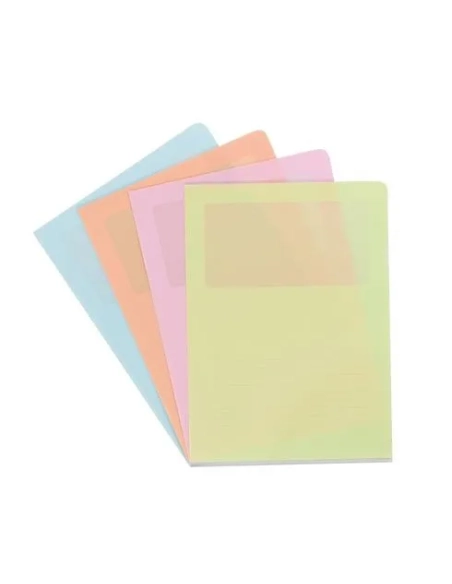 Bolsa 10 dossier polipropileno con ventana Elba