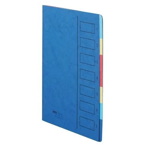 Clasificador 7 divisiones azul cartulina