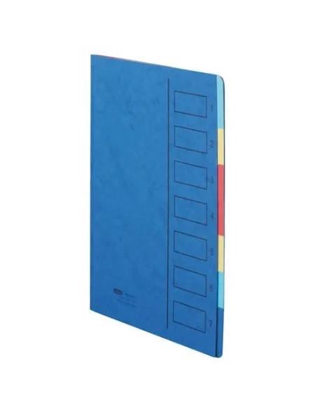 Clasificador 7 divisiones azul cartulina