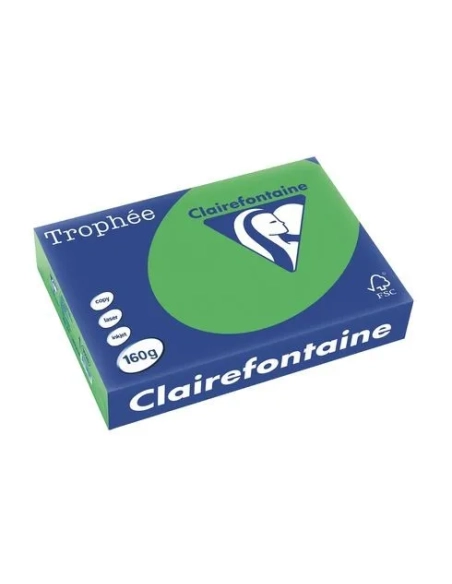Papel A4 250 hojas 160gr verde menta Clairefontaine