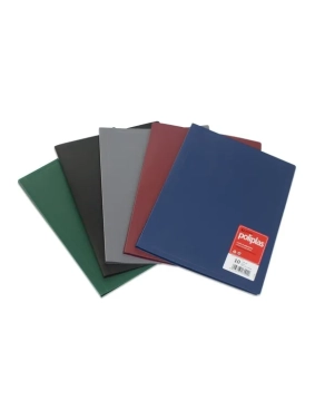 Carpeta 30 fundas poliplas Grafoplas tapa azul A4