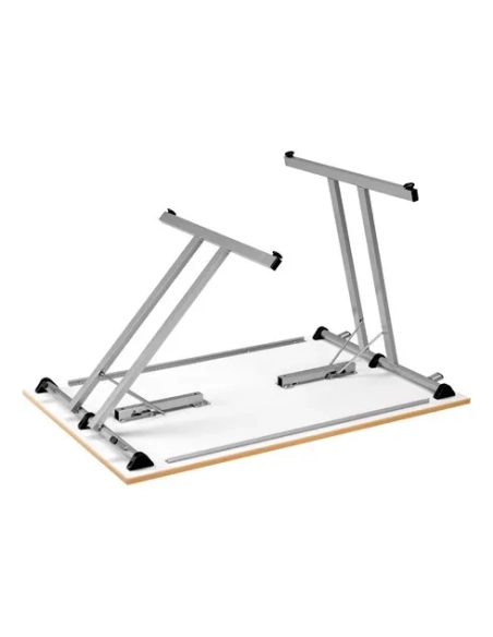 Mesa plegable apilable multiusos 120 x 80 Haya patas negras