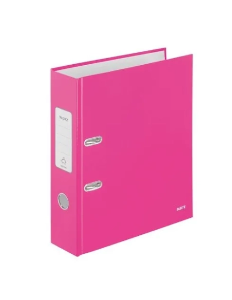 Archivador Leizt Wow ancho carton forrado rosa