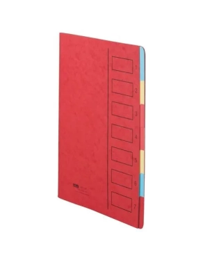 Clasificador 7 divisiones  rojo cartulina