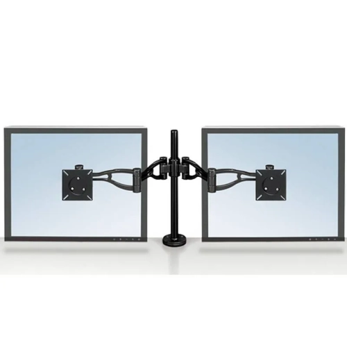 Brazo flexible profesional para doble pantalla Fellowes