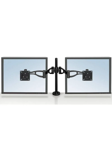 Brazo flexible profesional para doble pantalla Fellowes