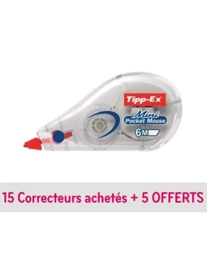 Lote 20 correctores cinta Tipp-ex pocket mouse